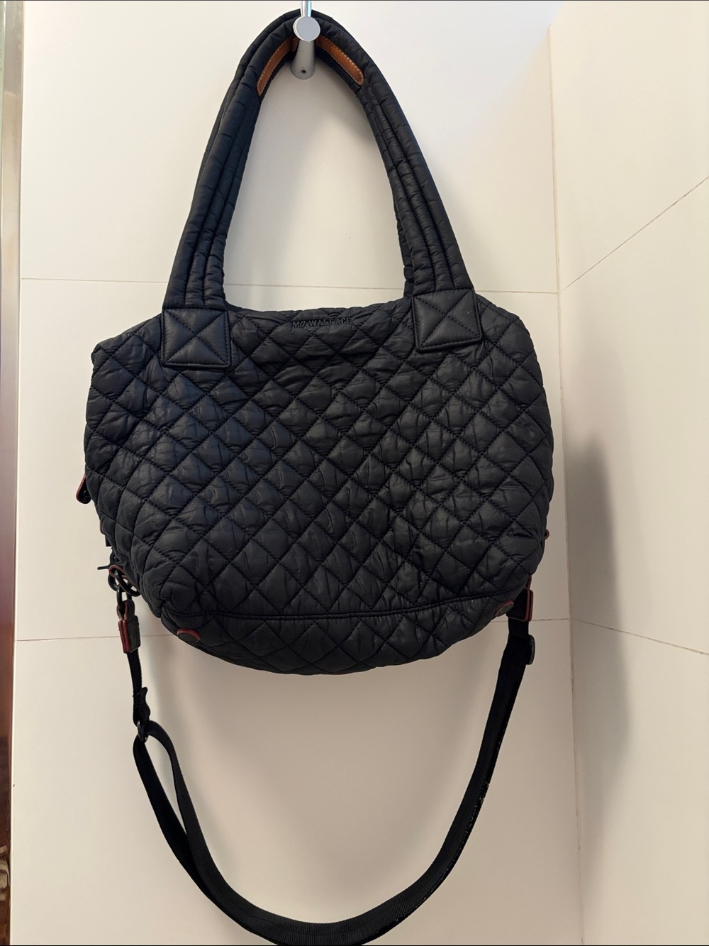 Quilted Black Women's Shoulder Bag